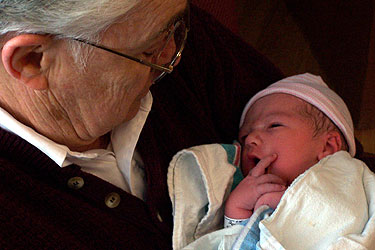 Julia and her Grandpa Walker