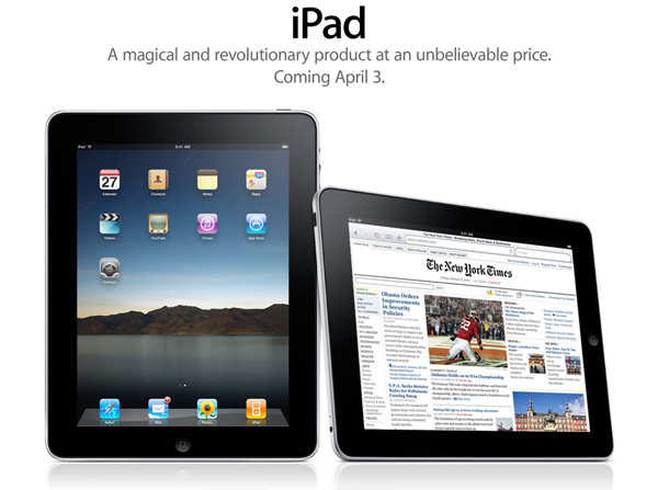 iPad - coming April 3rd