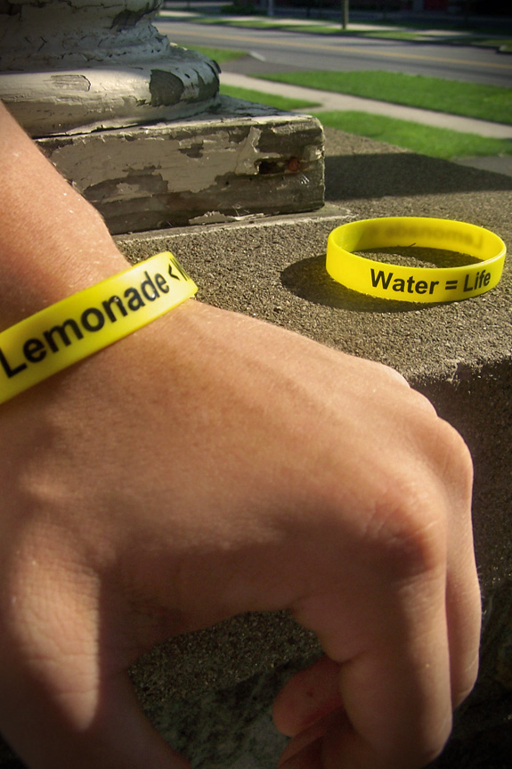 Lemonade < Water, Water = Life Bracelets for Charity